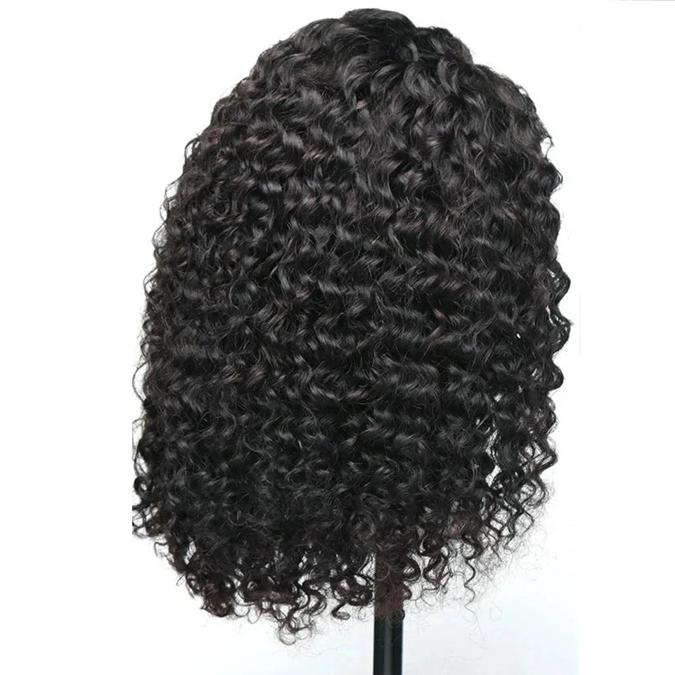 13x4 front lace deep curve bob wig human hair wig lace front