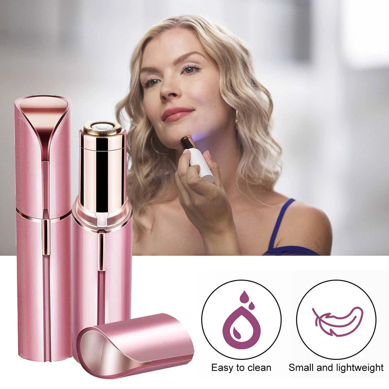 Electric Facial Hair Removal Epilator – Painless Eyebrow & Bikini Trimmer for Women