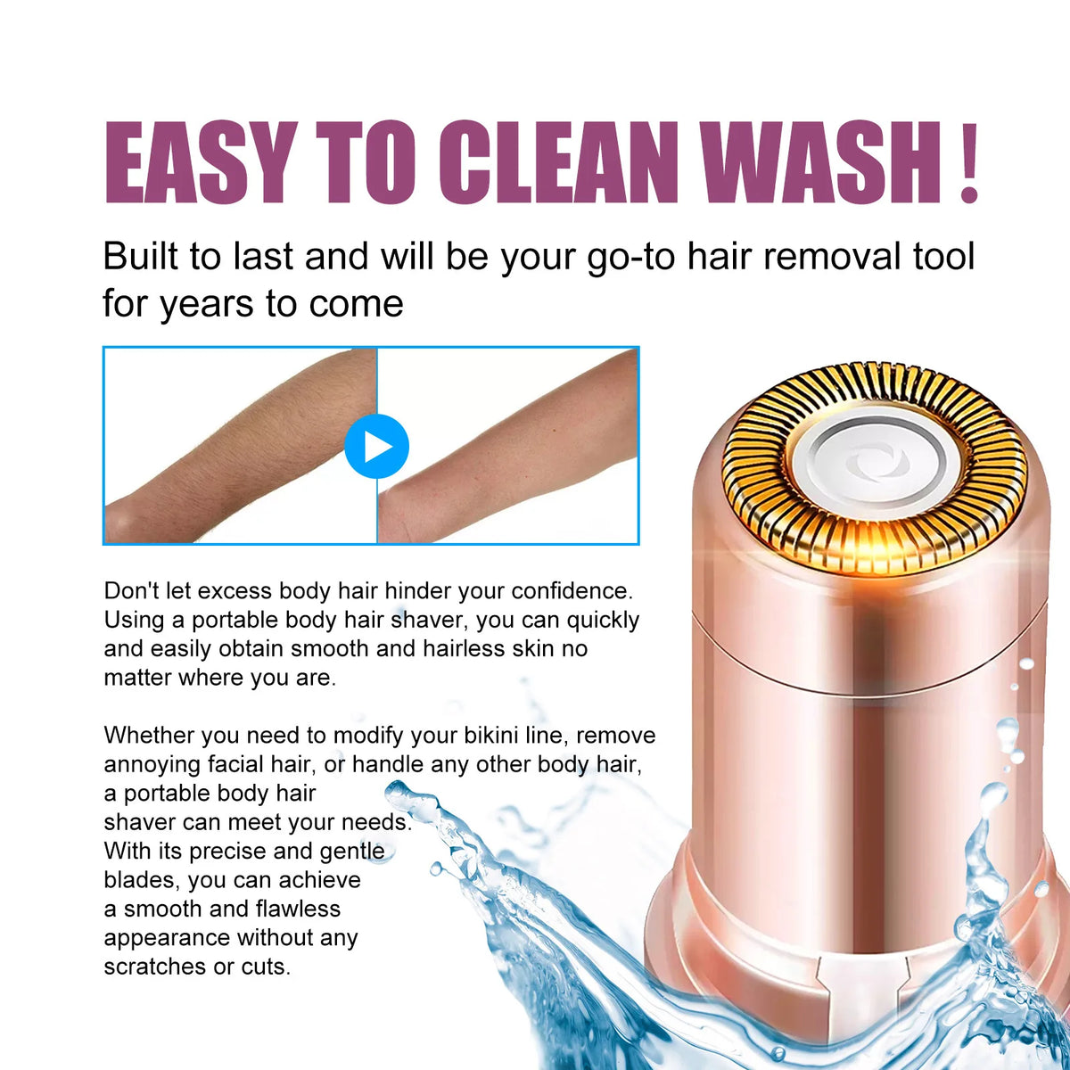 Electric Facial Epilator & Bikini Trimmer – Painless Hair Removal for Women